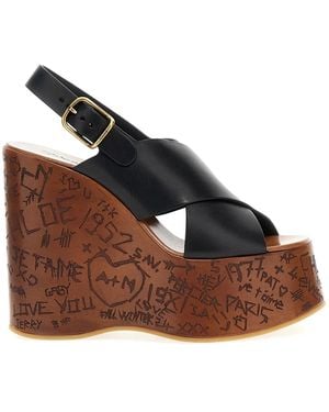 Chloé 'Maxime' Wedges - Brown