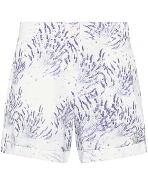 Vilebrequin Linen Shorts With Print - White