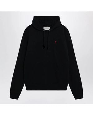 Ami Paris Ami De Coeur Hoodie - Black