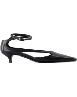TOTEME 35Mm Pointed Ankle-Strap Court Shoes - White