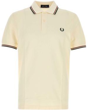 Fred Perry Mini Piqué Polo Shirt For - Natural