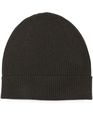 Rick Owens Dark Wool Hats - Black