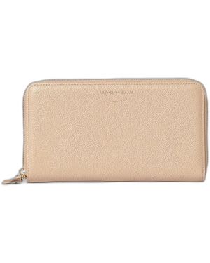 Emporio Armani Leahter Bifold Wallet - Natural