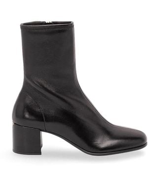 Prada Stretch Nappa Leather Booties - Black