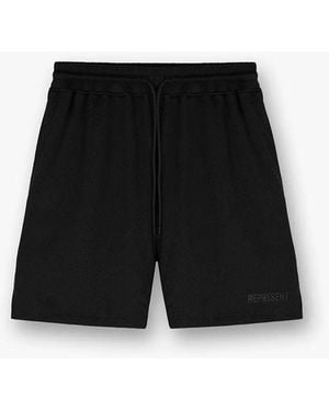 Represent Mesh Bermuda Shorts - Black
