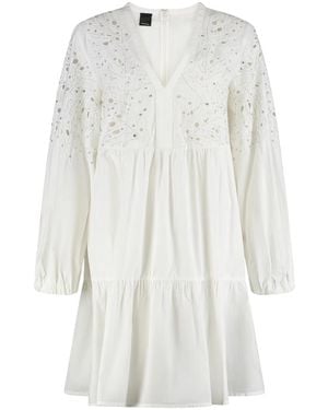 Pinko Andromeda Cotton Mini-Dress - White