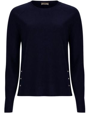 Herno Maglia Con Bottoni Laterali - Blue