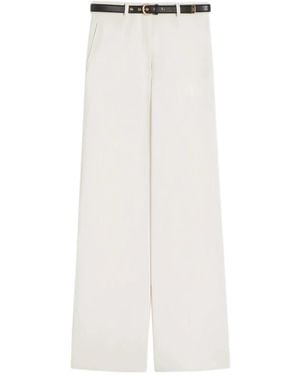 Max Mara Mstamico Cady Trousers - White