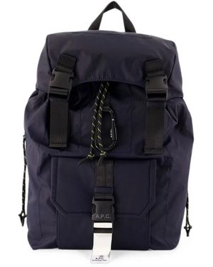 A.P.C. Polyamide Trek 2.0 Backpack - Blue