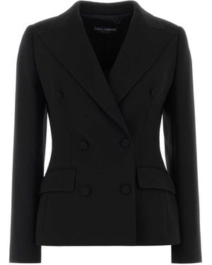 Dolce & Gabbana Virgin Wool Blazer - Black