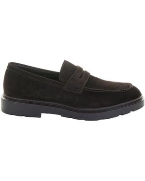 Fratelli Rossetti Cocoa Suede Moccasin - Black