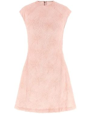 ROTATE BIRGER CHRISTENSEN Floral Mesh Dress - Pink