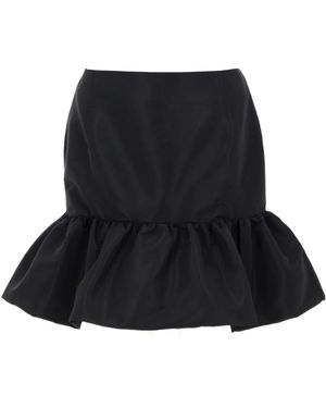 Nina Ricci Mini Peplum Skirt - Black