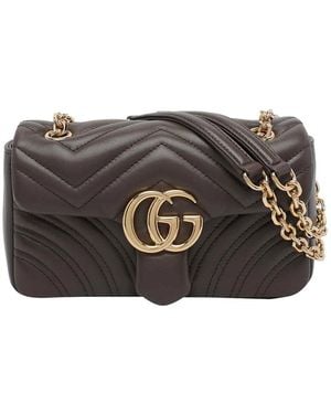 Gucci Gg Marmont Shoulder Bag - Grey