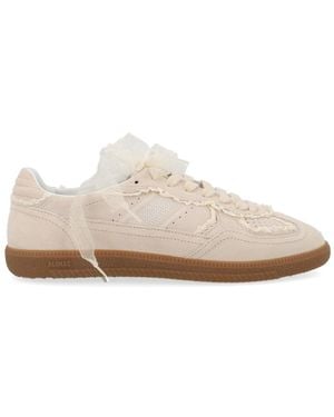 Alohas Tb.490 Crochet Leather Sneakers - White