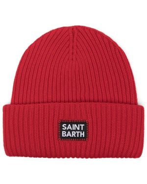 MC2 Saint Barth Berry Knitted Cap Accessories - Red