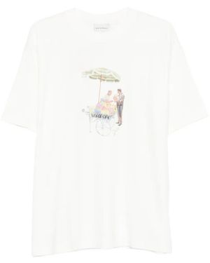 Drole de Monsieur "Fleuriste" T-Shirt - White