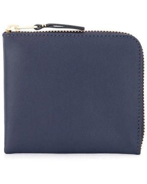 Comme des Garçons Wallet Leather Wallet - Blue