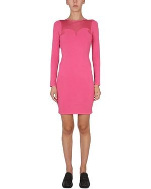 Moschino Slim Fit Dress - Pink