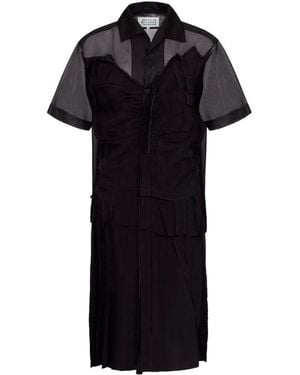 Maison Margiela Midi Polo Dress - Black