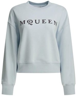 McQueen Cotton Sweatshirt - Blue