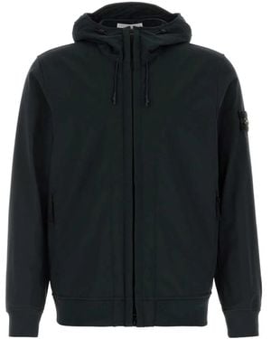Stone Island Biker Jacket - Black