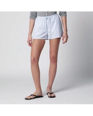 DUNST Striped Pyjama Mini Shorts - Blue