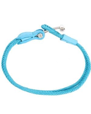 Tom Ford Braided T-Bar Bracelet - Blue