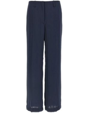 Theory Silk Effect Pants - Blue