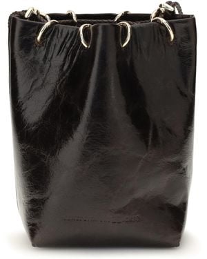 Benedetta Bruzziches Doudou Petite Bucket Bag Calf Suede - Black