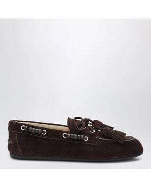 Miu Miu Deck Shoes - Black