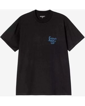 Carhartt Logo-Print Cotton T-Shirt - Black