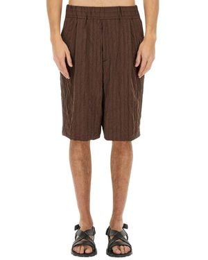 Dries Van Noten Short Pleated - Brown