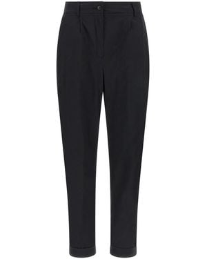 Kiton Poplin Pants - Black
