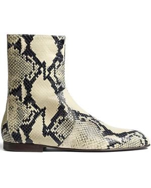 KHAITE Colt Leather Boots - Brown