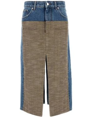 Stella McCartney Denim Skirt - Green