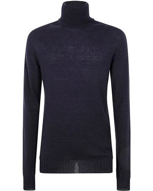 MD75 Turtle Neck Cashmere Jumper - Blue