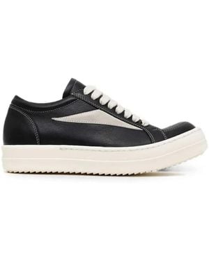 Rick Owens "Vintage" Leather Sneakers - White