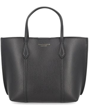 Tory Burch "Perry" Shopping Bag - Black