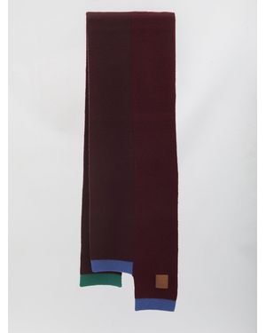 Loewe Dark 30X178 Asymmetric Wool Scarf - Purple