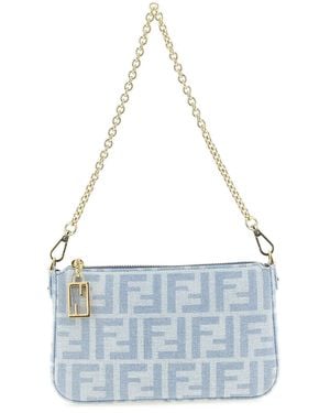 Fendi 'Baguette' Pouch - Blue