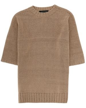 Fabiana Filippi Linen Blend T-Shirt - Natural