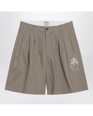 Brain Dead Desert Bermuda Shorts Brooks Brothers X - Gray