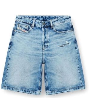 DIESEL Cotton Shorts - Blue