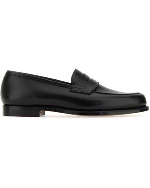 Crockett & Jones Leather Grantham 2 Loafers - Black