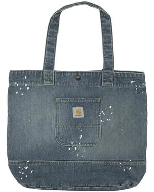 Carhartt "Denim Tote" Large Shoulder Bag - Blue