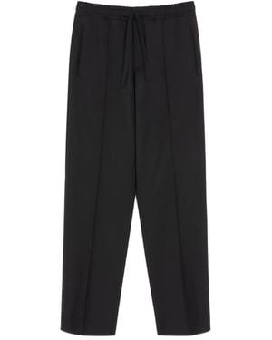 Valentino Pantalone Ricamo V Logo - Black