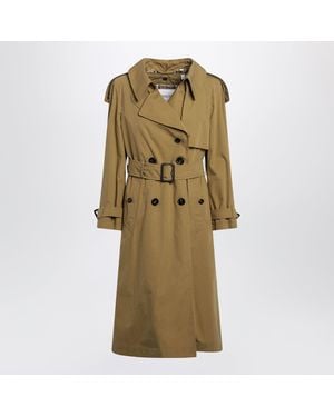 Burberry Double-Breasted Trench Coat - Natural