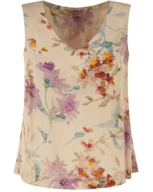 Herno Floral Print Top - Brown