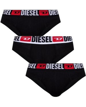 DIESEL Confezione Da Tre Slip - Black
